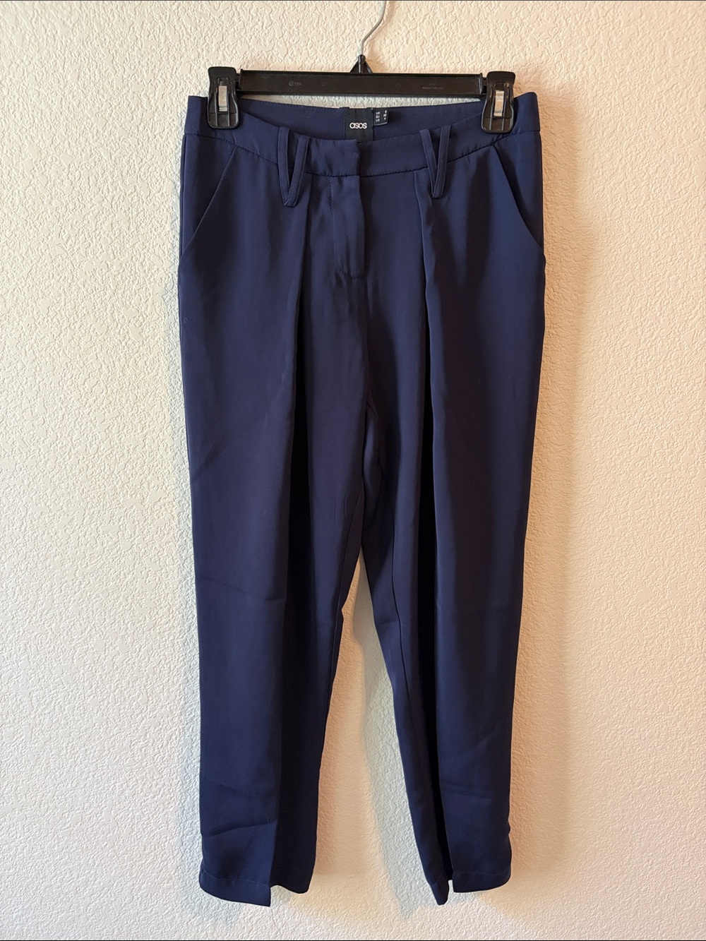 ASOS Navy Slim Tapered Women's Trousers